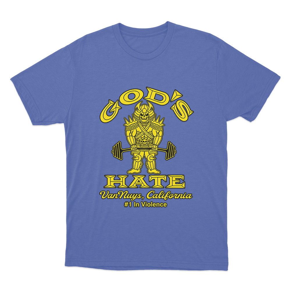 God's Hate Gold's Unisex T Shirt Blue Gods Hate Golds Unisex T Shirt Blue