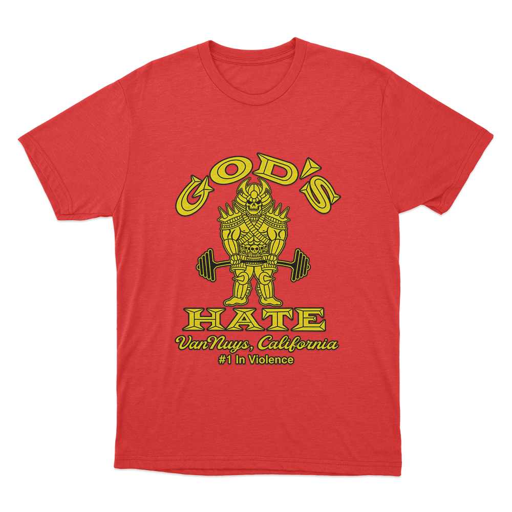 God's Hate Gold's Unisex T Shirt Red Gods Hate Golds Unisex T Shirt Red