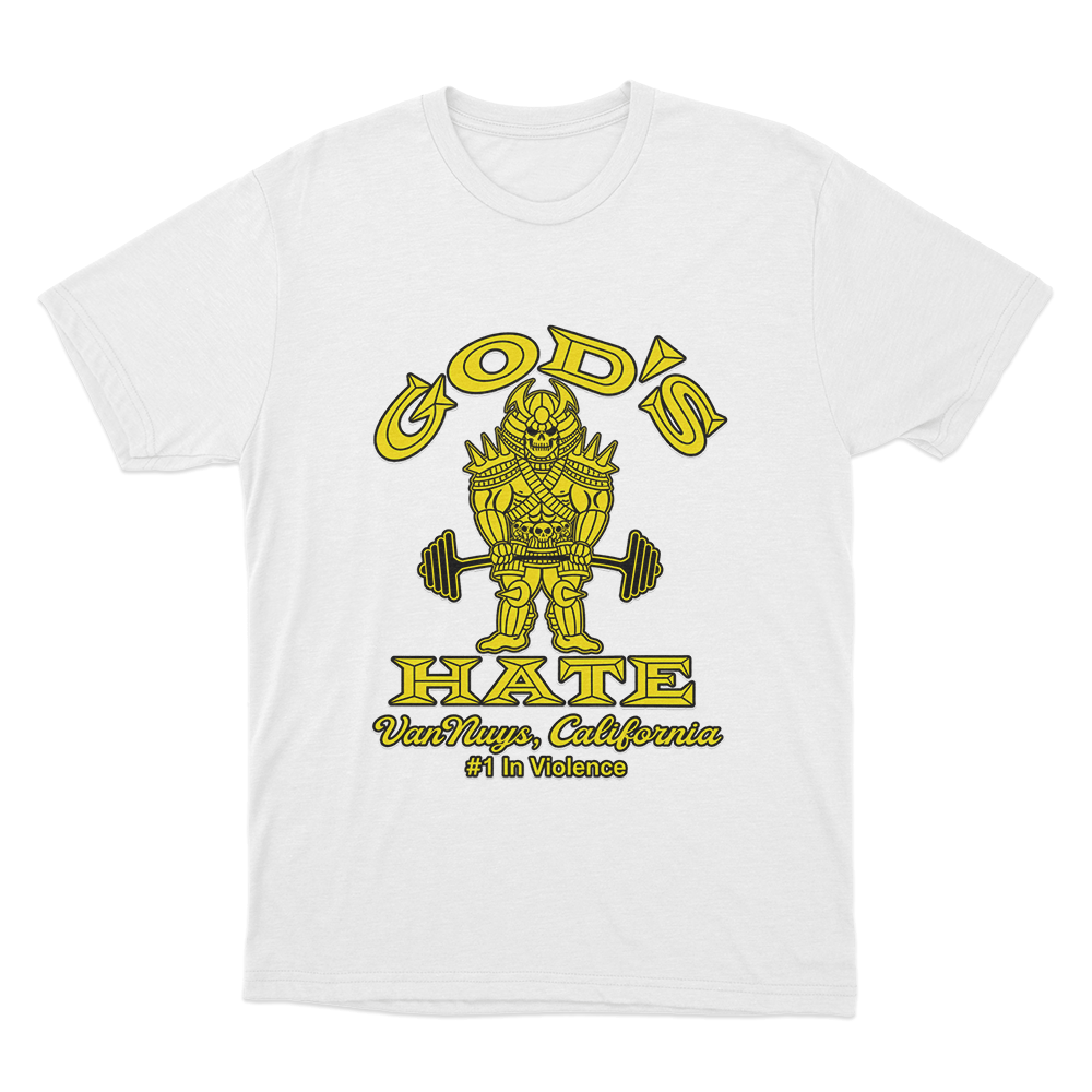 God's Hate Gold's Unisex T Shirt White Gods Hate Golds Unisex T Shirt White