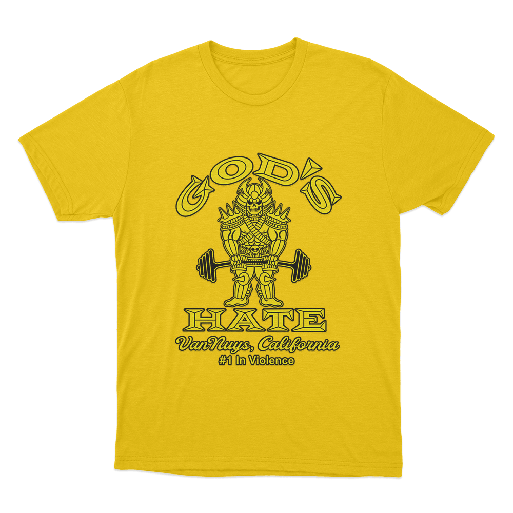 God's Hate Gold's Unisex T Shirt Yellow Gods Hate Golds Unisex T Shirt Yellow